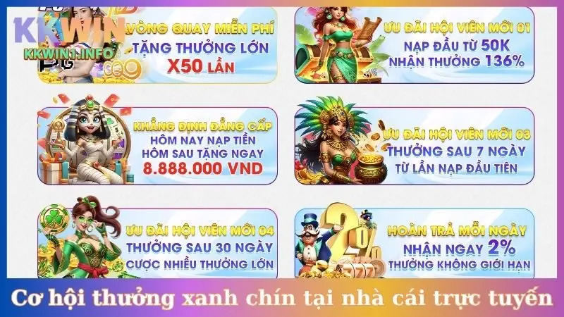 Cơ hội thưởng xanh chín tại nhà cái trực tuyến