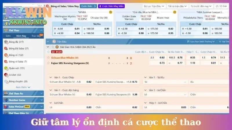 Giữ tâm lý ổn định cá cược thể thao