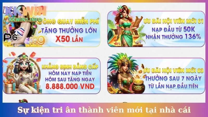 Sự kiện tri ân thành viên mới tại nhà cái