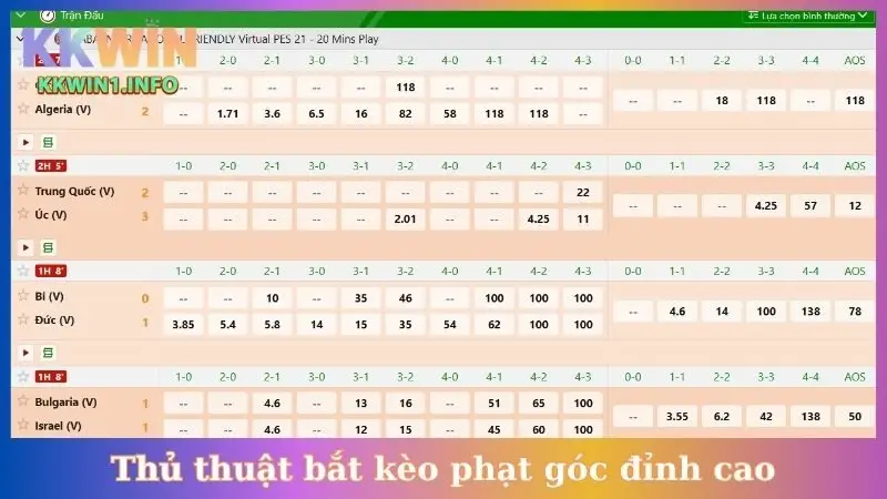 Thủ thuật bắt kèo phạt góc đỉnh cao